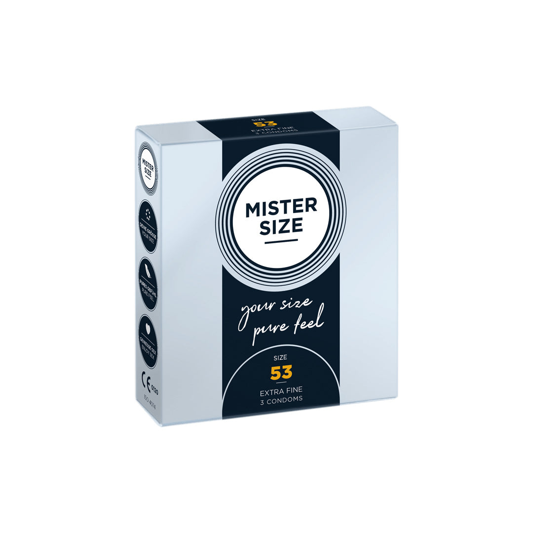 Préservatifs Mister Size 3 pièces - 53 - 3