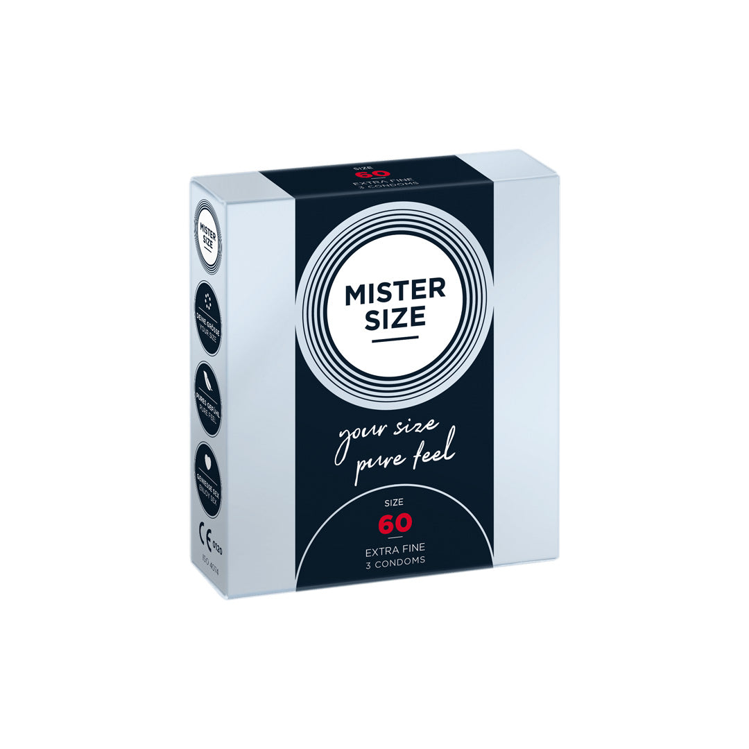Préservatifs Mister Size 3 pièces - 60 - 5