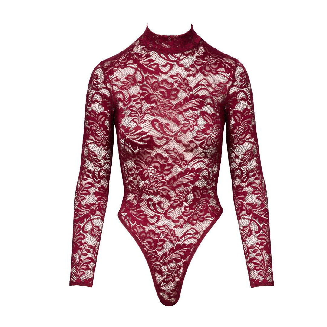 Body en dentelle Bordeaux
