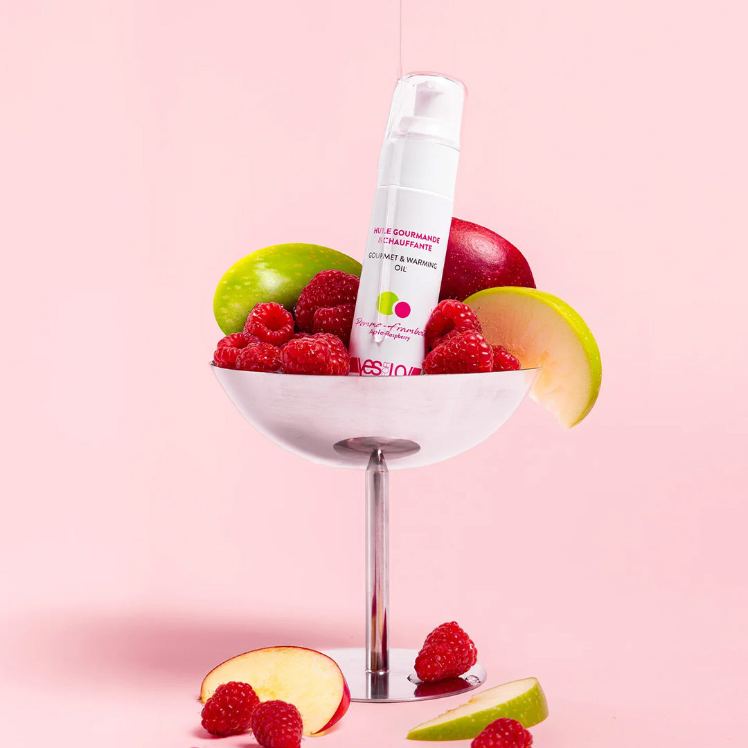 Huiles Gourmandes et Chauffantes - Pomme / Framboise - 1