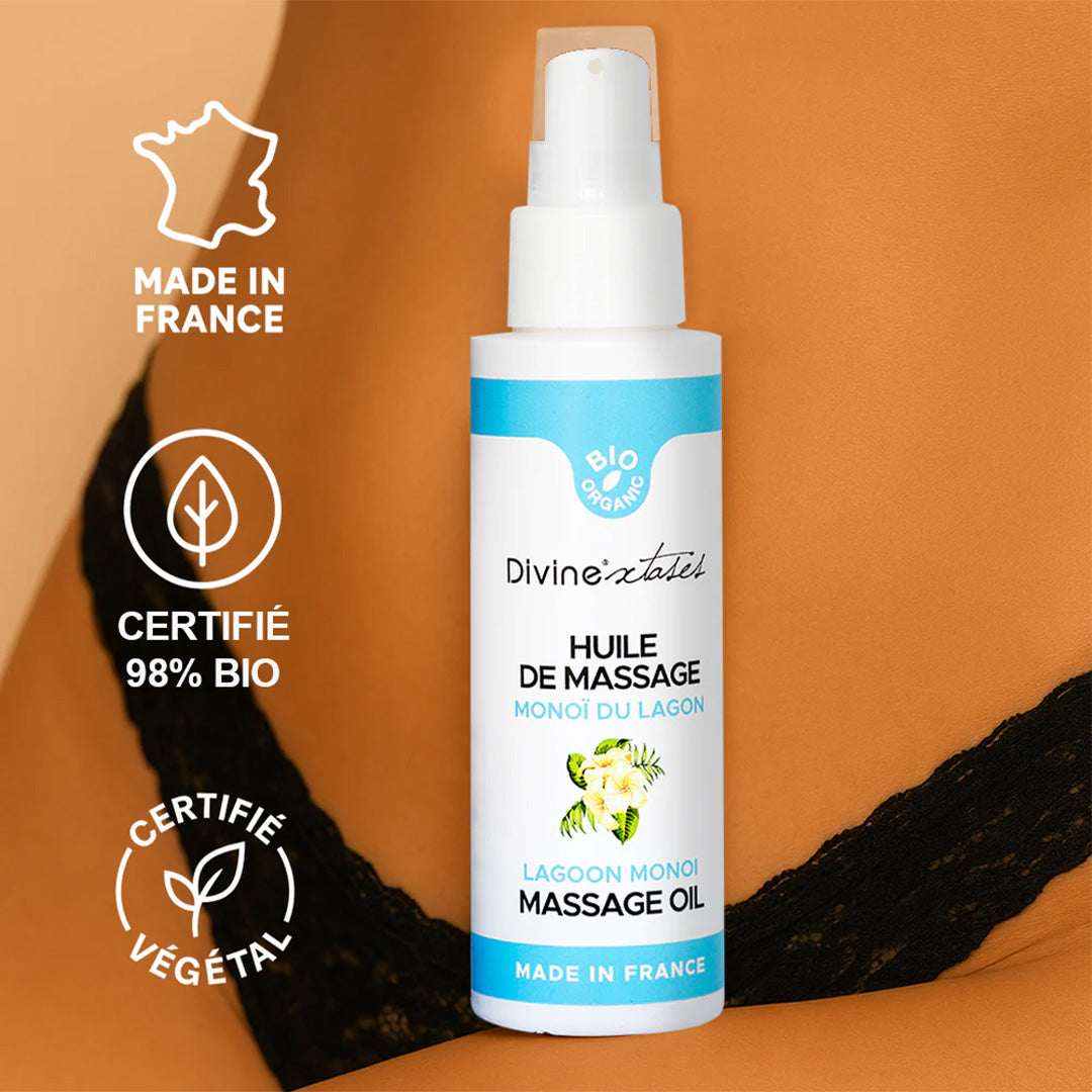 Huile Sèche de Massage Bio - Monoï - 6