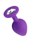 joyau - be happy        En silicone premium ce plug bijou apporte de la douceur et de la légèreté pour entamer ses premières insertions et jouir d'un objet chic et élégant orné d'un strass.&nbsp;     En savoir plus