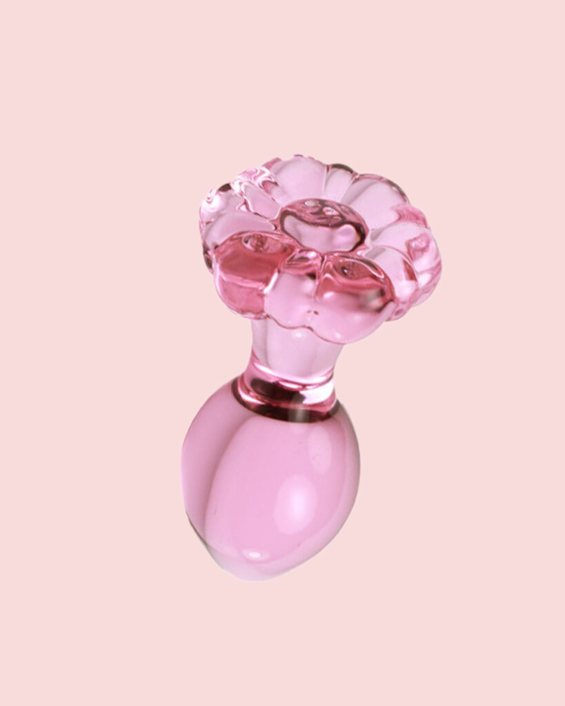 petit plug en verre fleur épanouissement sexuel plaisir intime féminin
