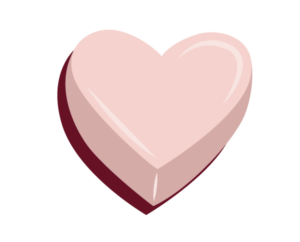coeur rose