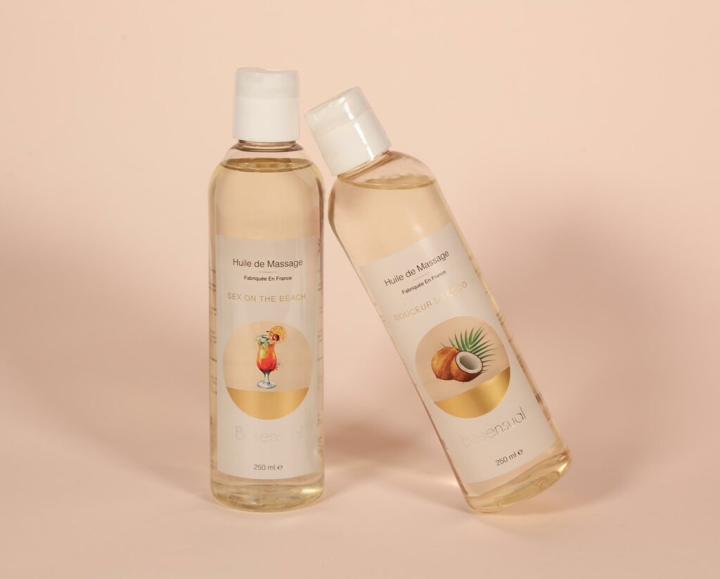 huile de massage à deux