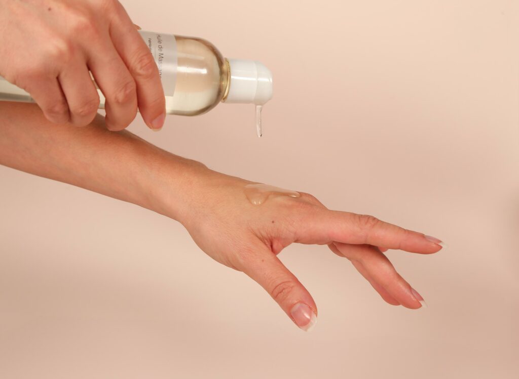huile de massage à deux