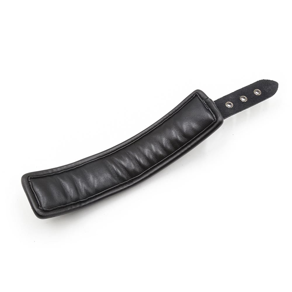 Menottes Molletonnées Noires en Cuir