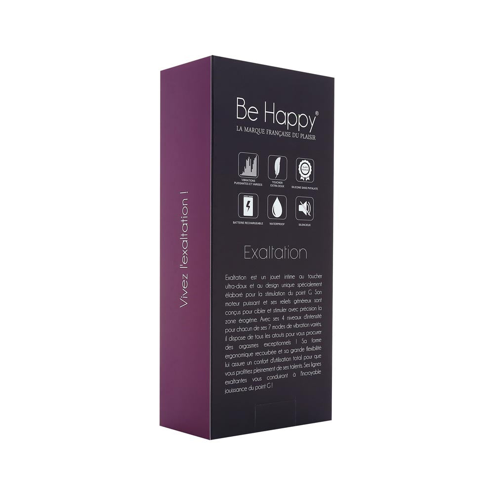 Vibromasseur Exaltation - Be Happy boite verso