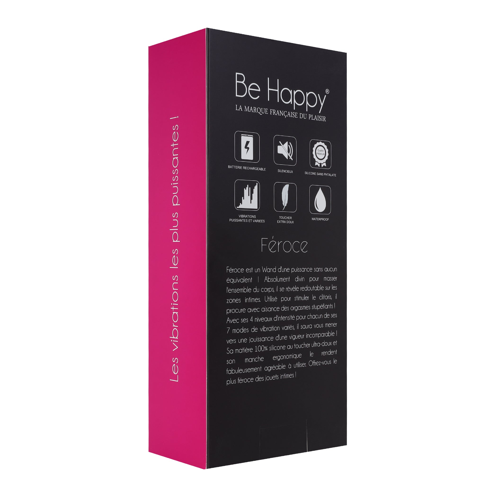 dos de la boite du vibromasseur wand feroce