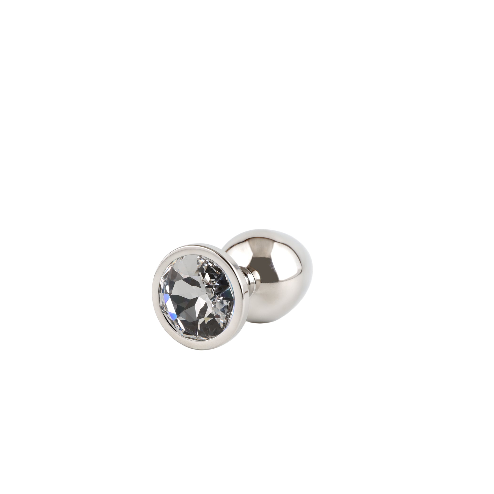 Plug Bijou Anal Inox avec Cristal Tailles M L XL