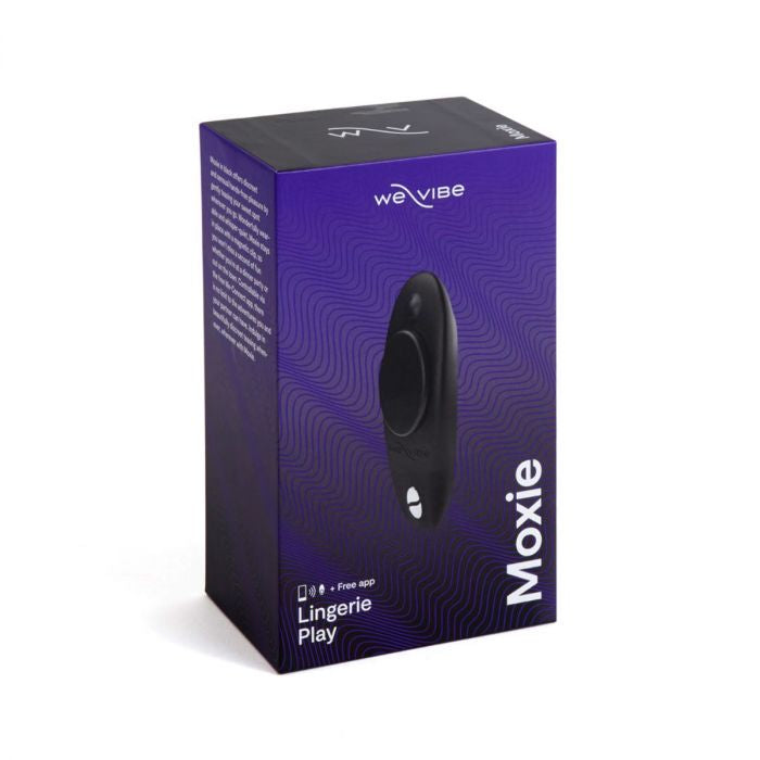 Stimulateur clitoridien connecté Moxie dans sa boîte 1