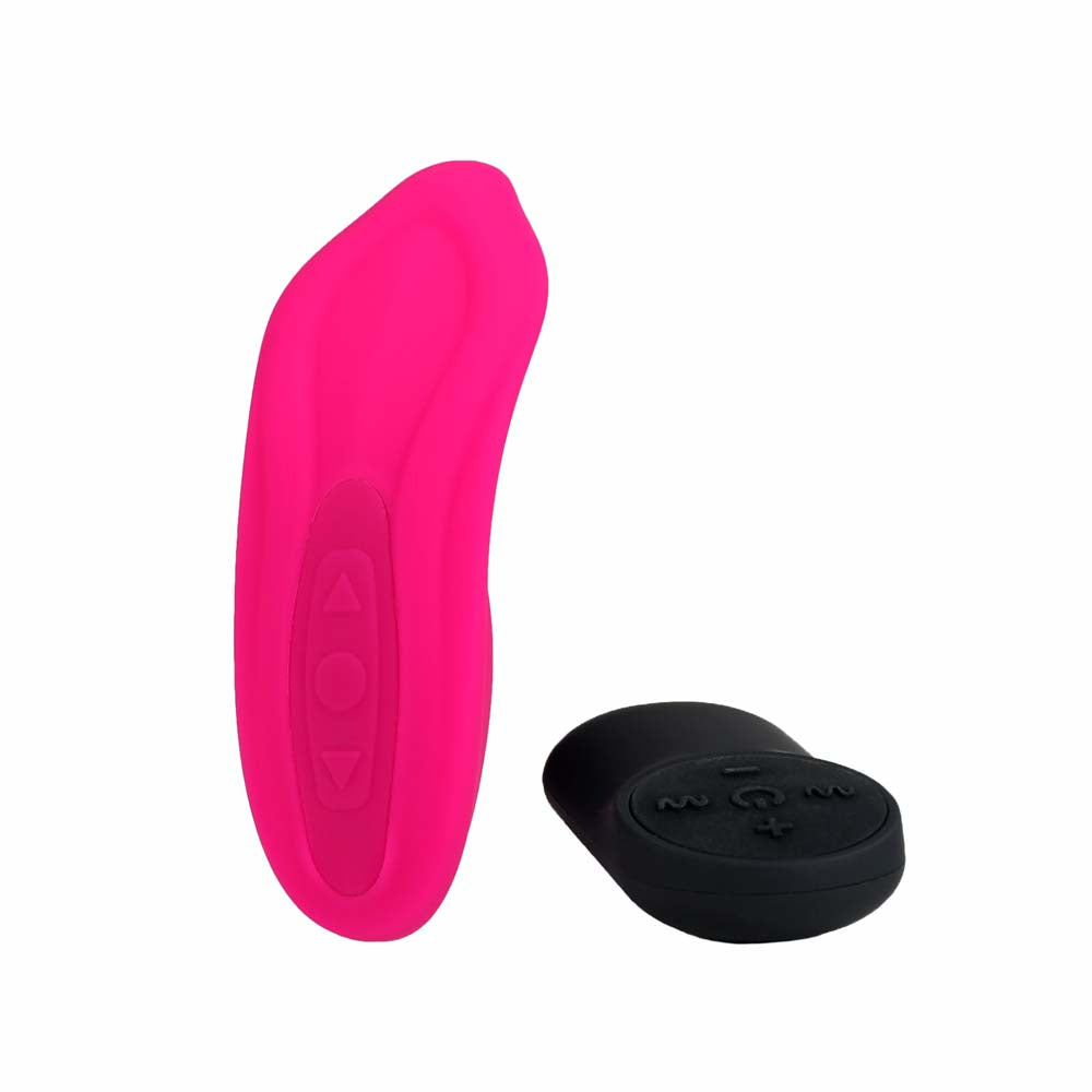 Be Happy Ingénieux Stimulateur Clito Télécommandé Silicone Rose Vue de Dos