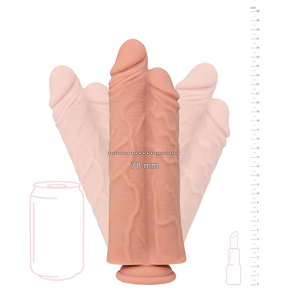 Double Gode Ventouse Louis - Be Happy