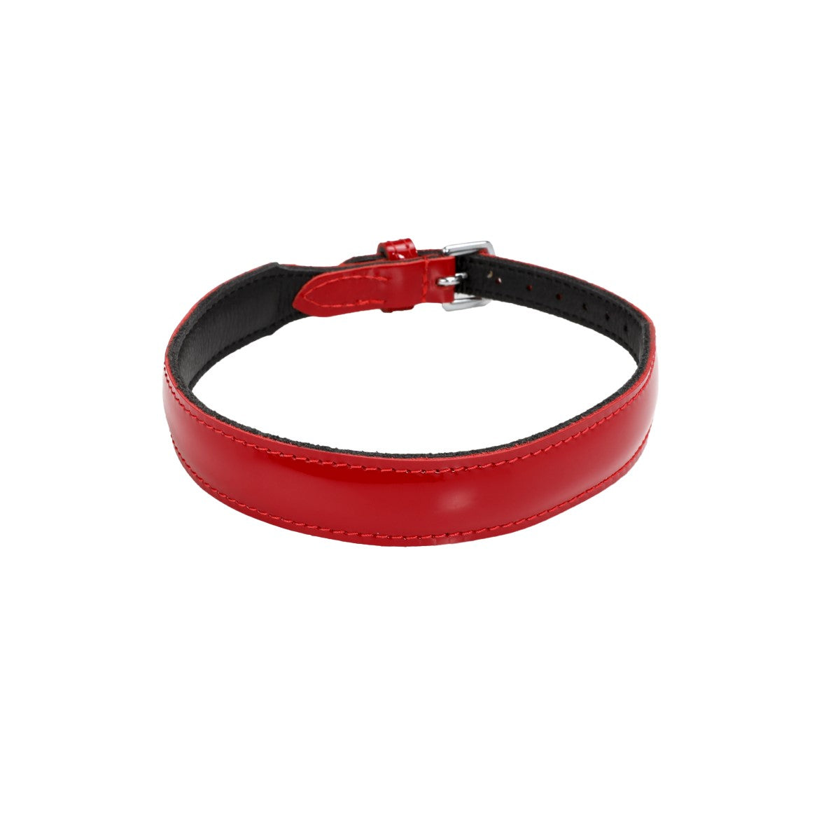 Collier Fin en Cuir - Be Bondage Rouge