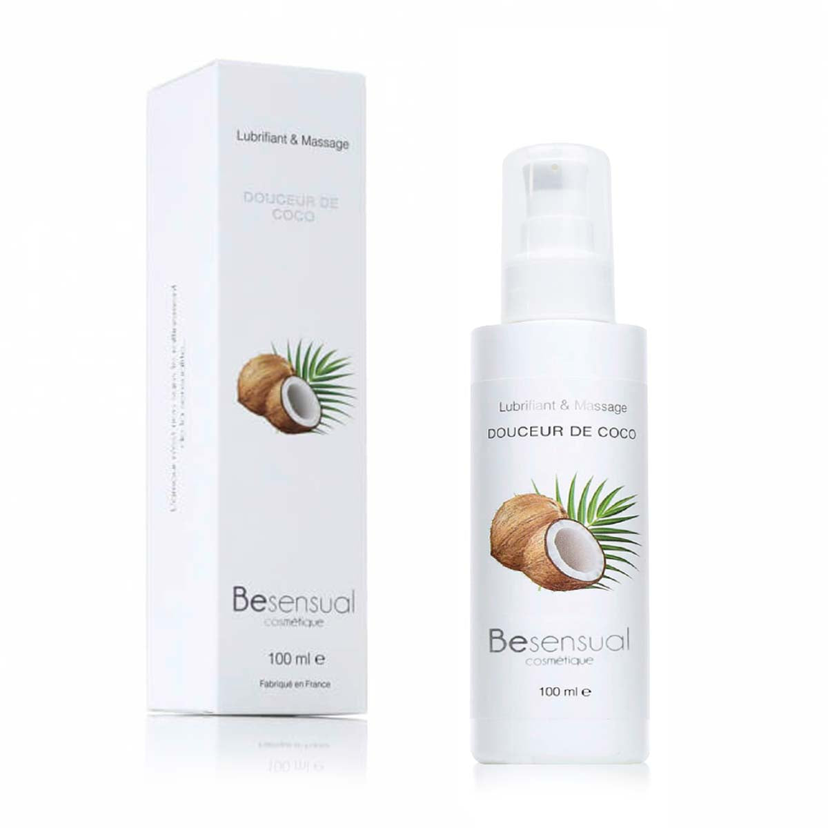 Lubrifiant et Massage Parfumé 100 ml de Be Sensual - Noix-de-Coco - 12