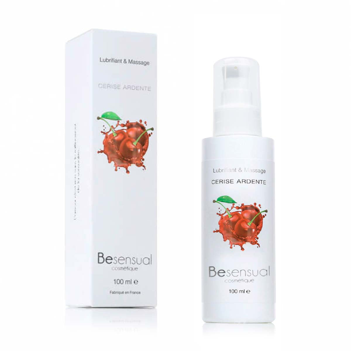 Lubrifiant et Massage Parfumé 100 ml de Be Sensual - Cerise - 3