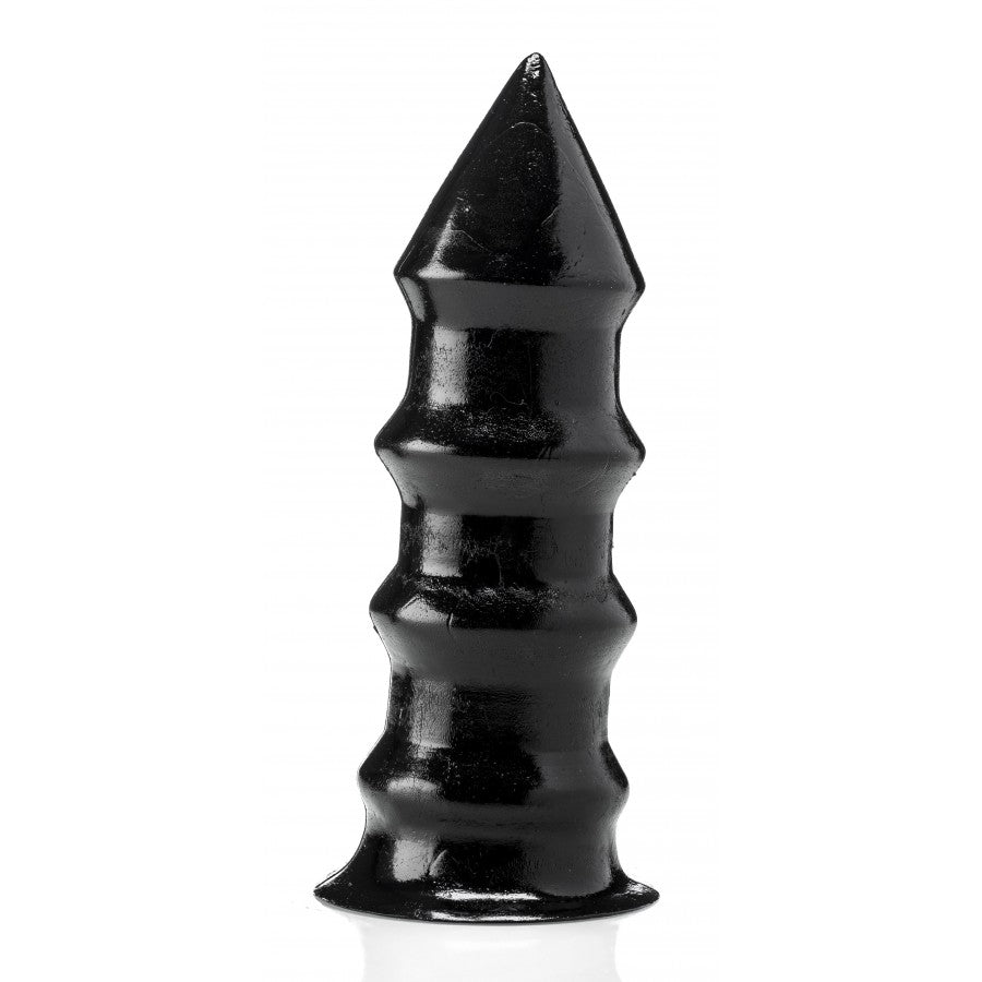 Gros Plug Anal Vis Vinyle Noir HardToys