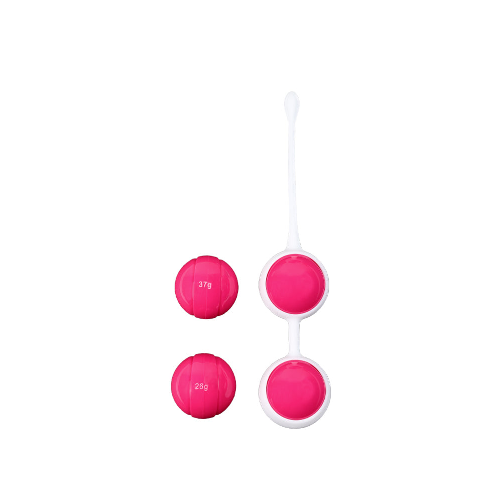Boules Parure de Geisha Rose - Sextoy pour le Périnée en Silicone - Be Happy