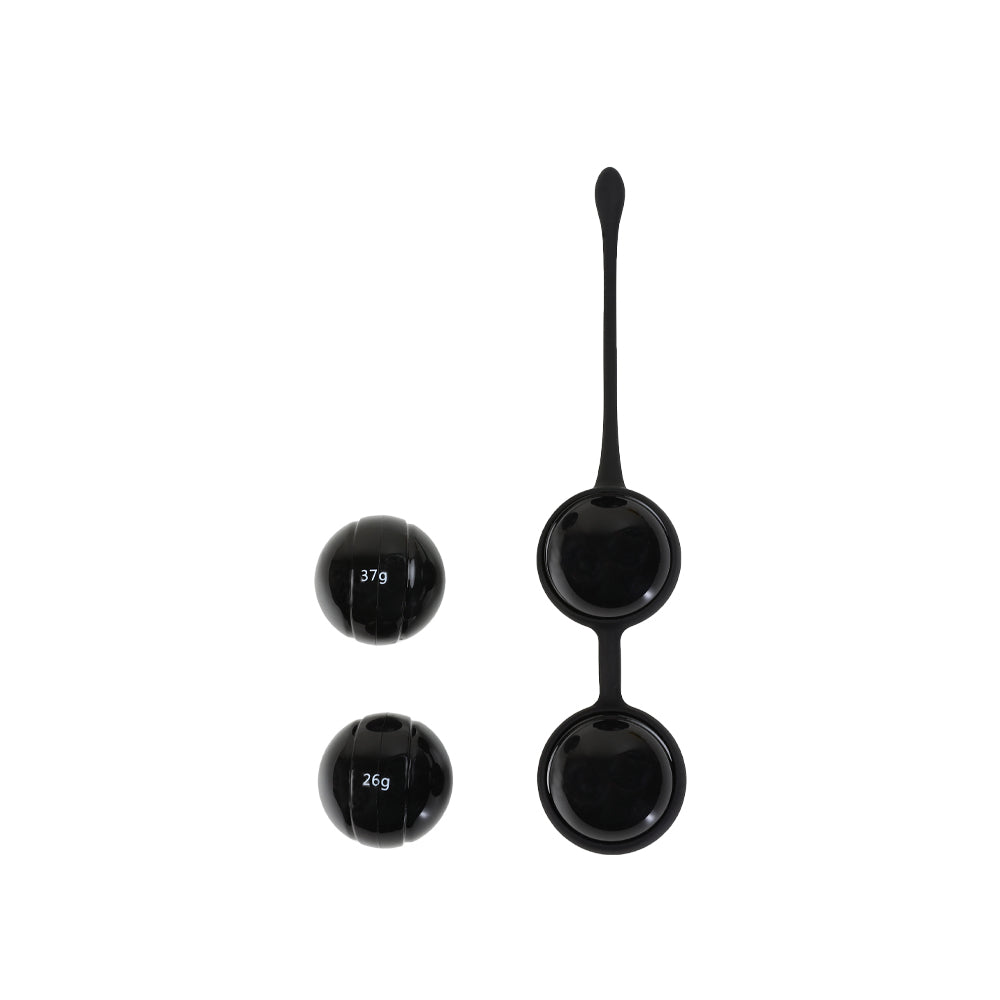 Boules Parure de Geisha Noire - Sextoy pour le Périnée en Silicone - Be Happy