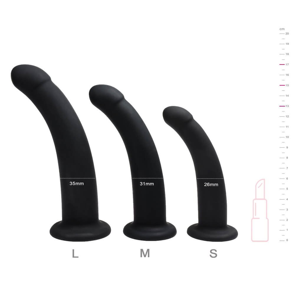 Dildo Voltige noir avec dimensions