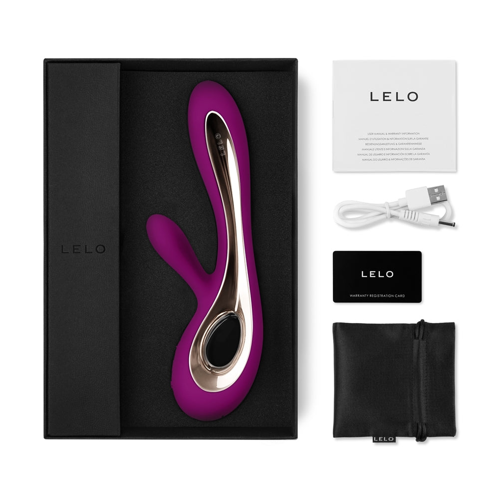 contenu coffret vibromasseur double stimulation soraya 2 lelo violet