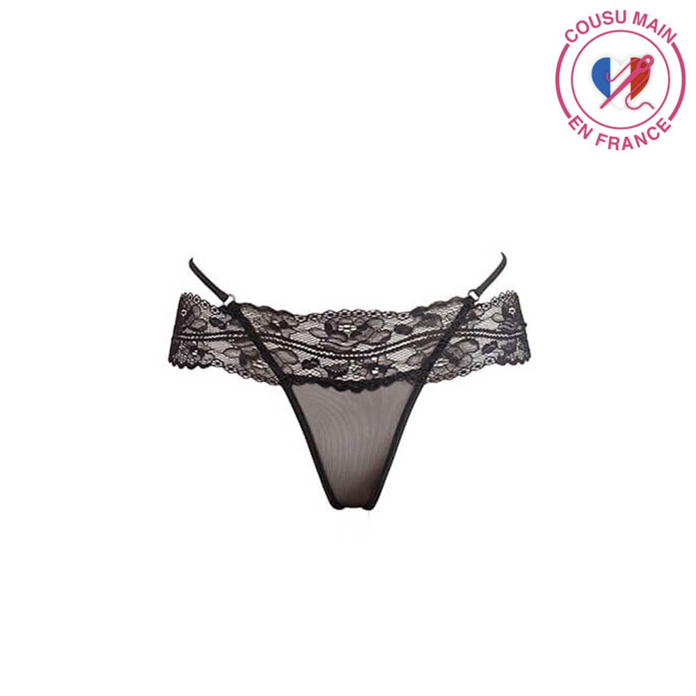 String tulle et dentelle Réglisse de Luxxa