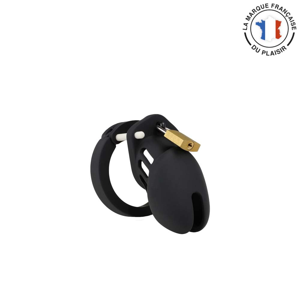 Cage de Chasteté Silicone Vue Trois-Quarts