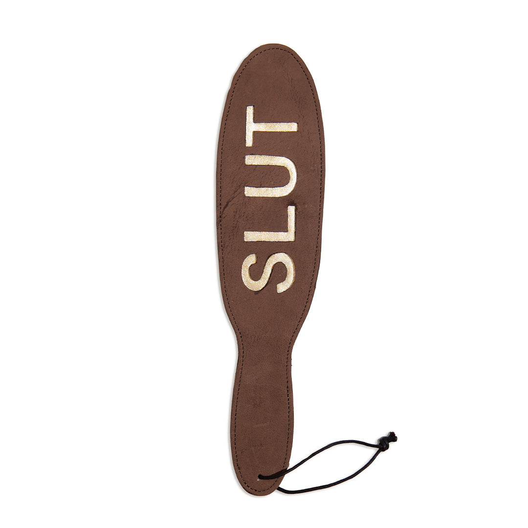 Paddle Slut Cuir de Veau Marron