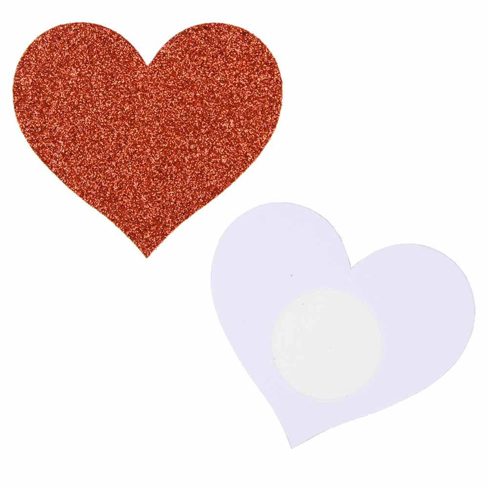 sensual lingerie cache tétons nippies paillettes coeurs rouges photo produit face dos