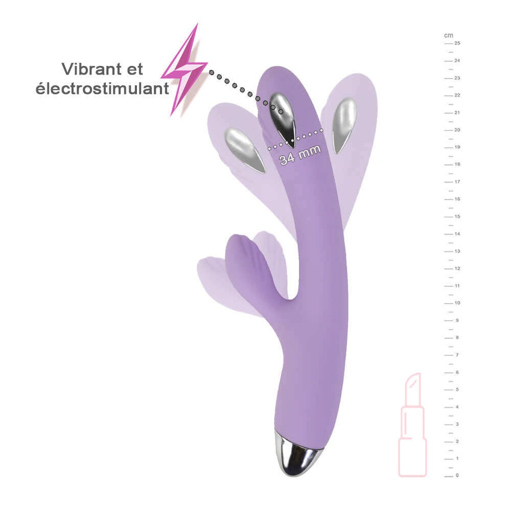 Boite du rabbit Rabbit Éclair Vagin Clitoris par Happy - Vue de Dos