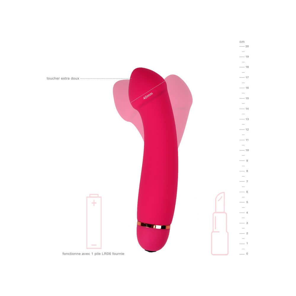 Vibromasseur Vaginal Essentiel Be Happy Rose vue 1