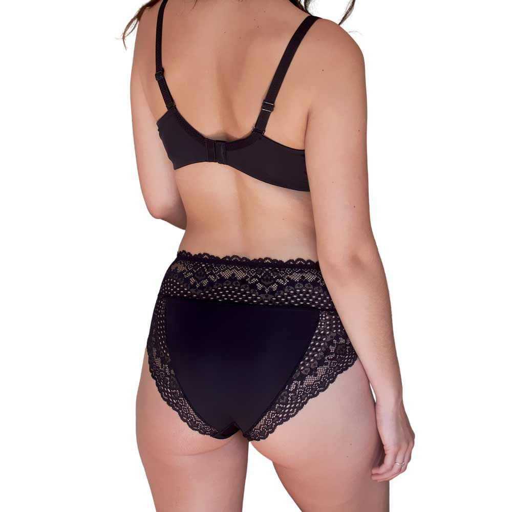 Belle culotte Flirty Valège noire vue de dos