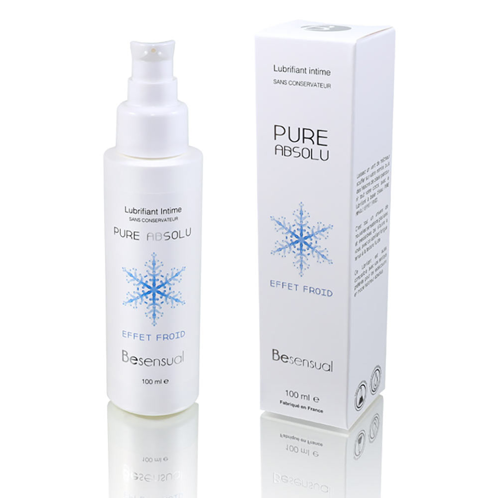 Be Sensual Cosmétiques Lubrifiant à base d'eau Effet Froid Packaging Vue de Face fond Blanc