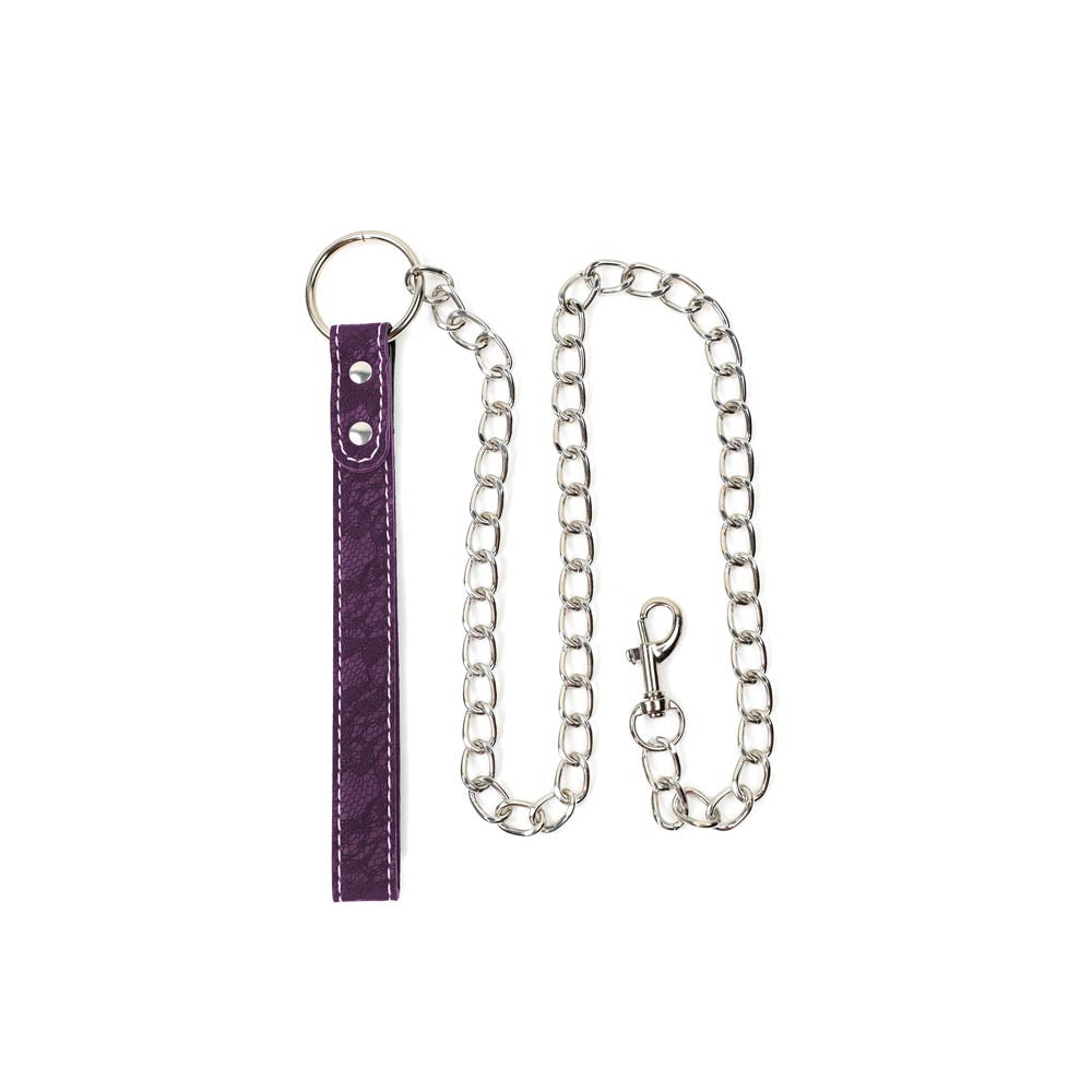 Be Bondage Coffret Fetish Kit Complet BDSM Soft Violet 9 accessoires Laisse Vue de Face