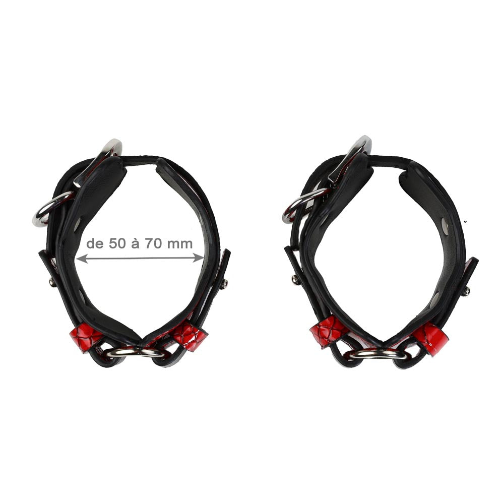 Menottes 2 Be Bondage avec dimensions