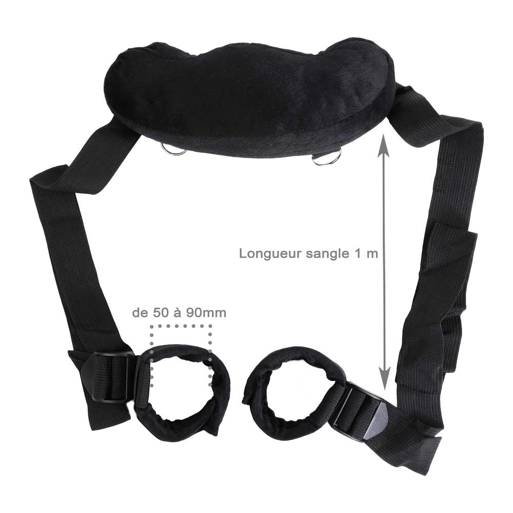 Sangles et coussin Be Bondage avec dimensions