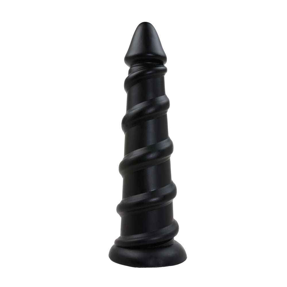 Plug Twist Butt Vinyle - Vue Dressée - Be Bondage