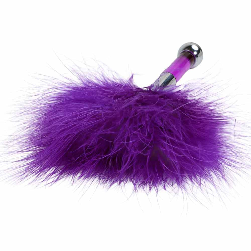 Petit plumeau Be Bondage violet couché