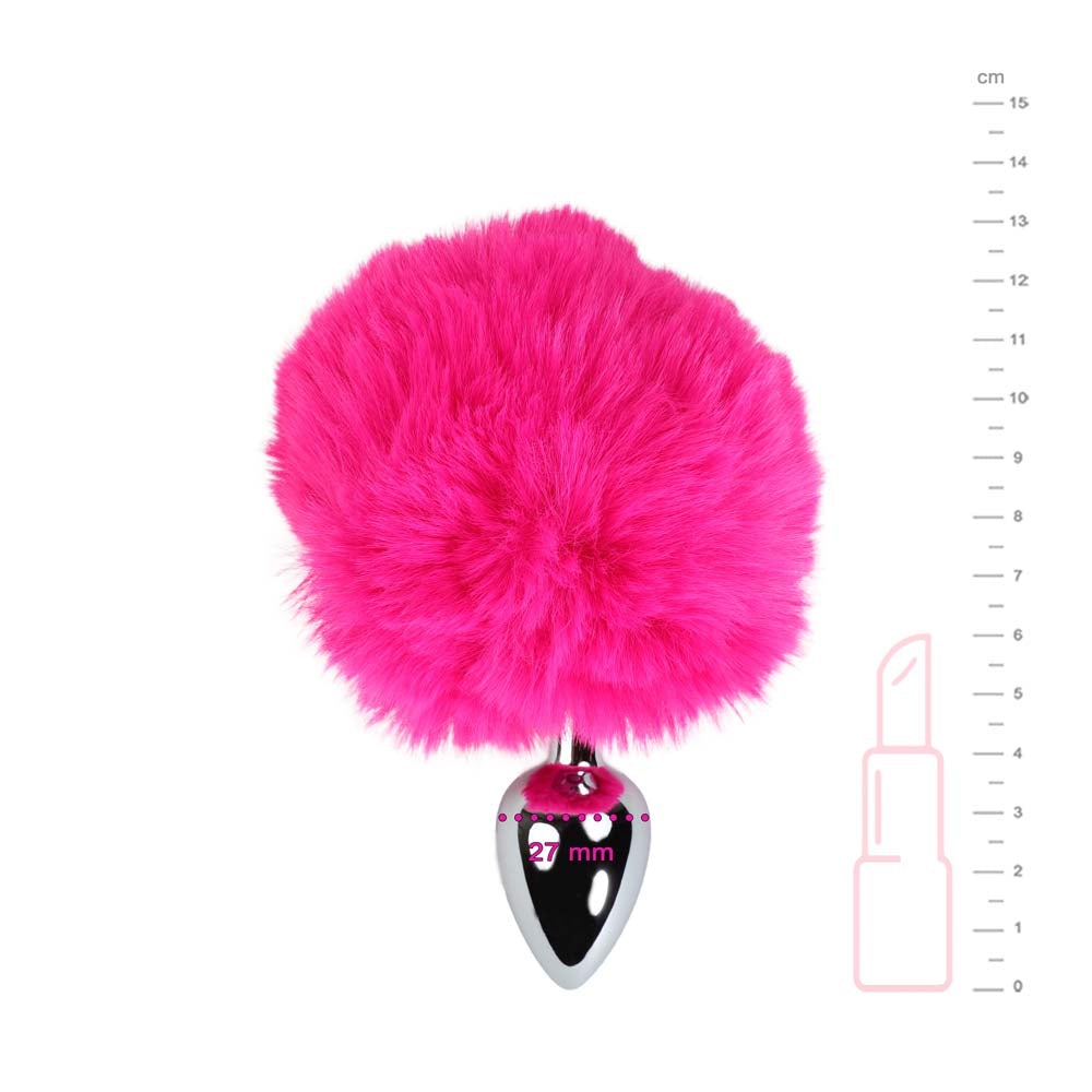 Plug Pompon Rose Fluo - Vue Technique - Steel Lonvin U