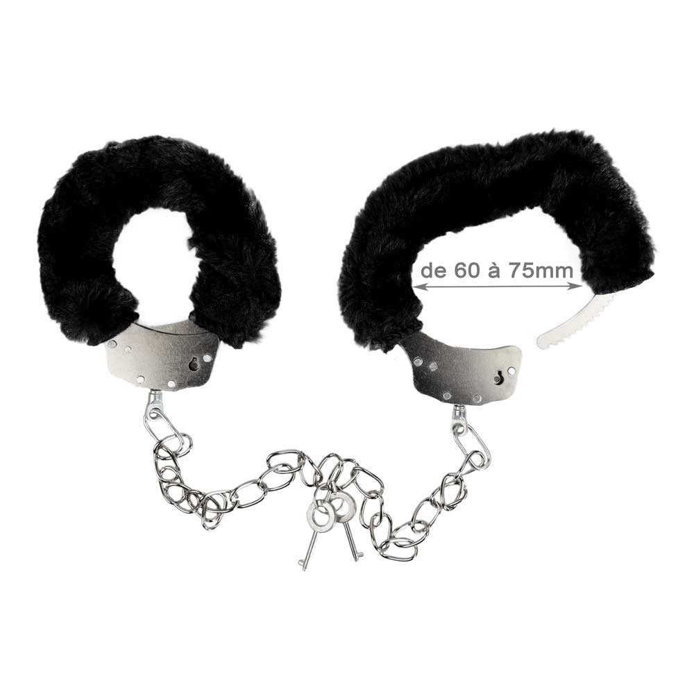 Menottes Frou Frou Pieds - Vue Technique - Be Bondage