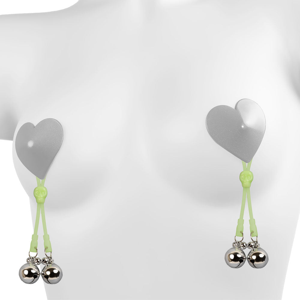 Nipples clamps boules Be Bondage avec cache-tétons