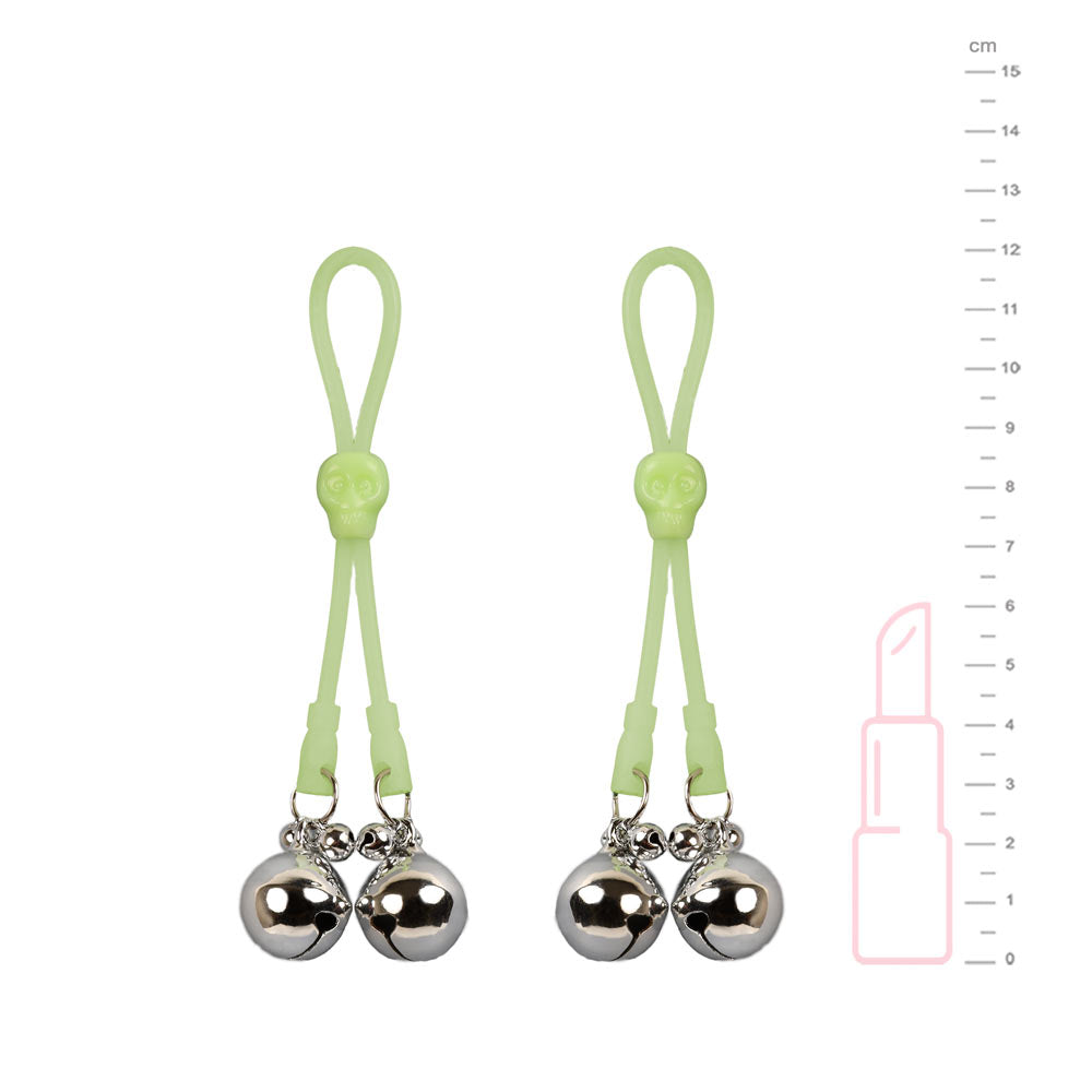 Nipples clamps boules Be Bondage avec dimensions