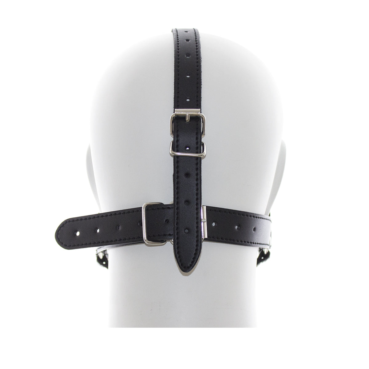 Bâillon O Bouche Métal - Vue Dos Mannequin - Be Bondage