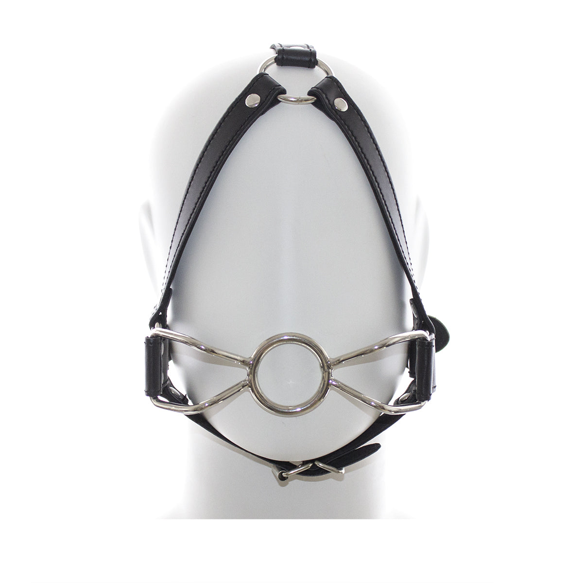 Bâillon O Bouche Métal - Vue Face - Be Bondage