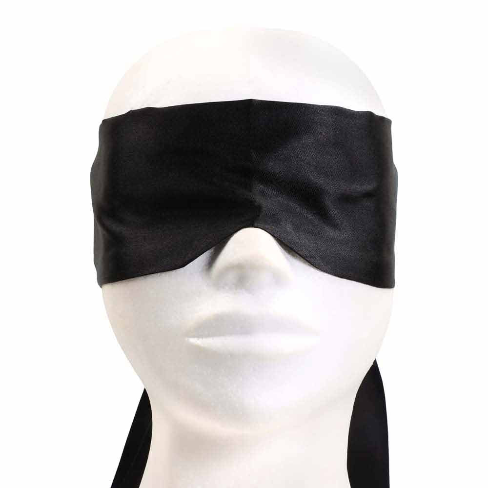 Bandeau couture nez en satin - Accessoire SM de luxe - Be Bondage - vue de face