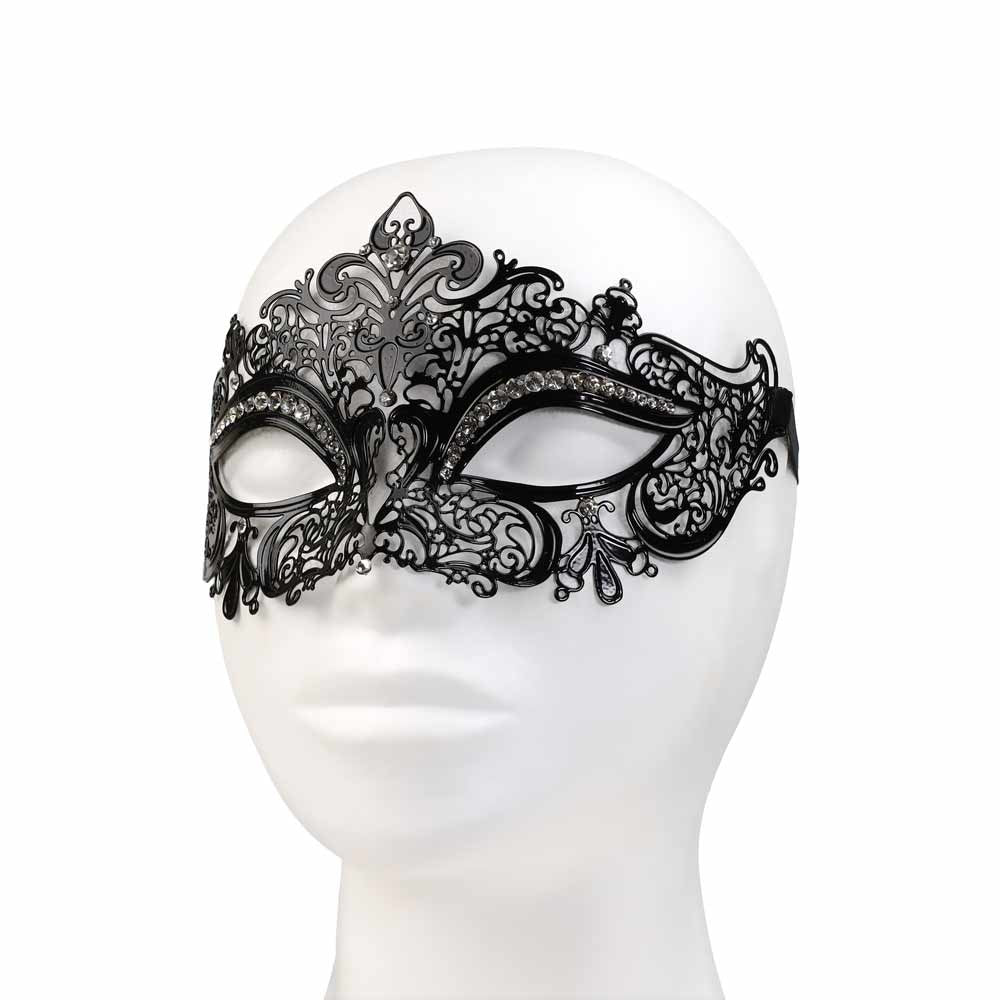 Masque Vénitien Fleur de Lys - Vue de Trois-Quarts - Be Bondage