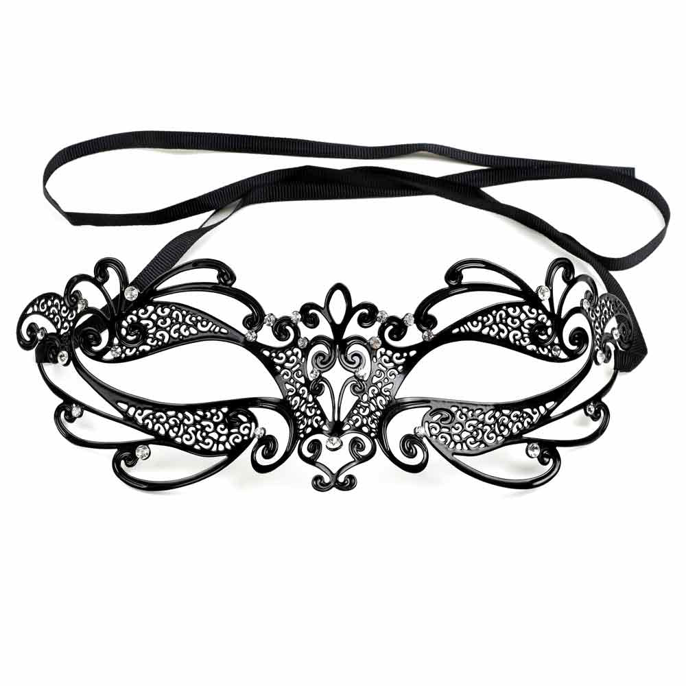 Masque Vénitien Orchidée - Vue de Face - Be Bondage