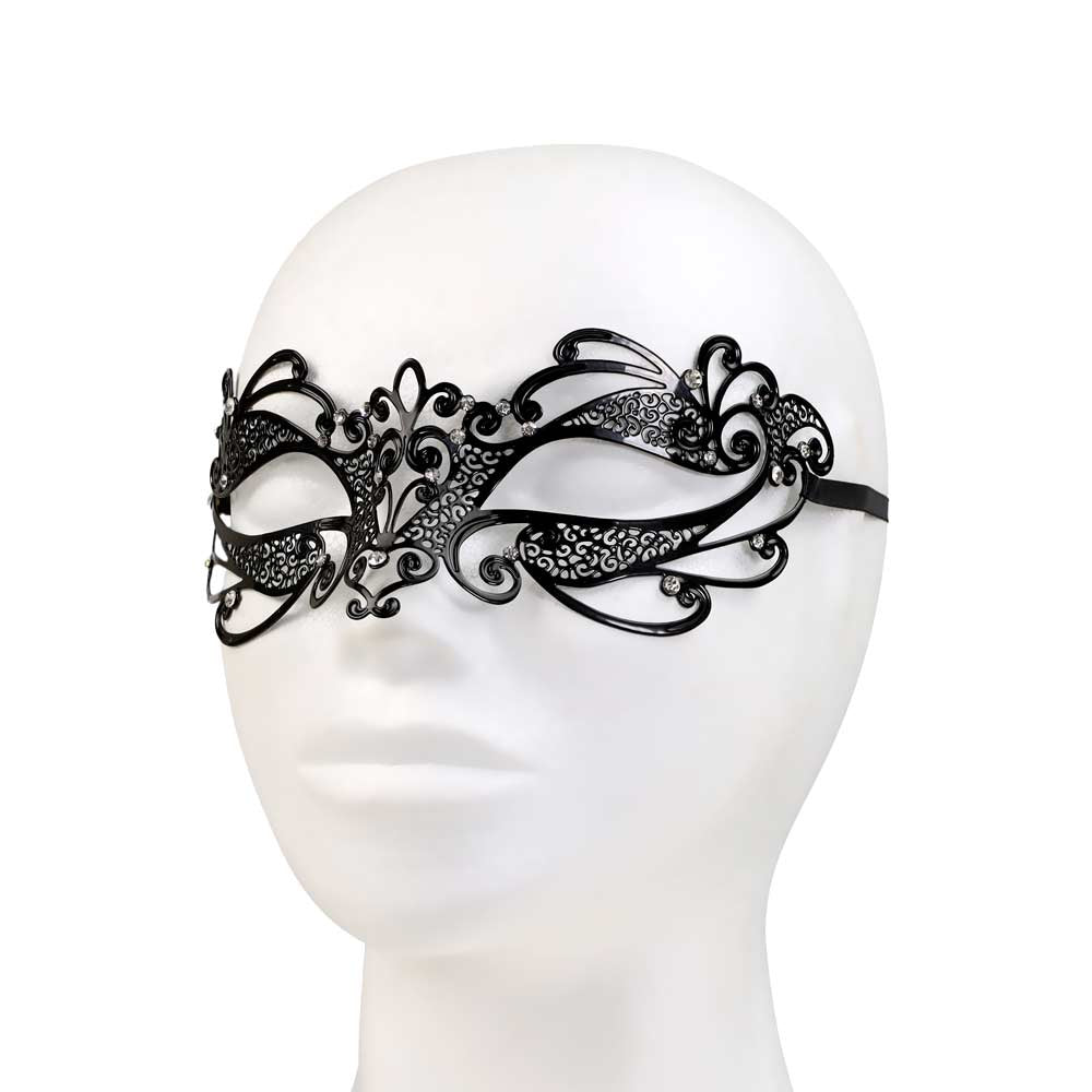 Masque Vénitien Orchidée - Vue de Face Mannequin - Be Bondage