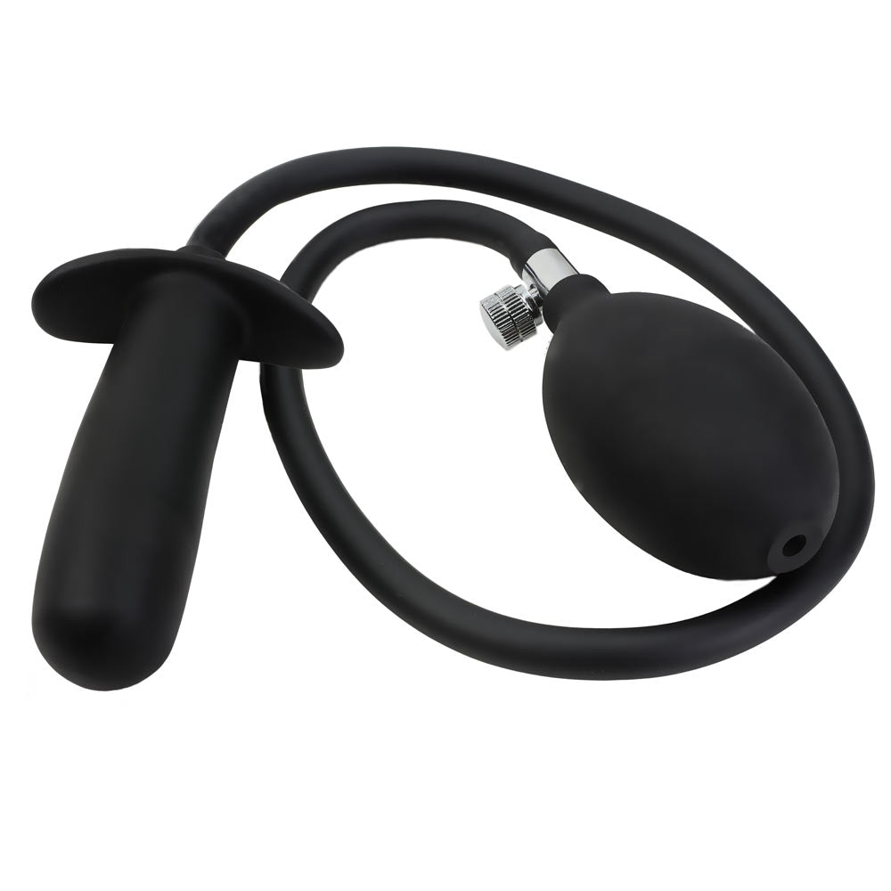 Plug Gonflable Cylindre Silicone - Vue Enroulée - Be Bondage