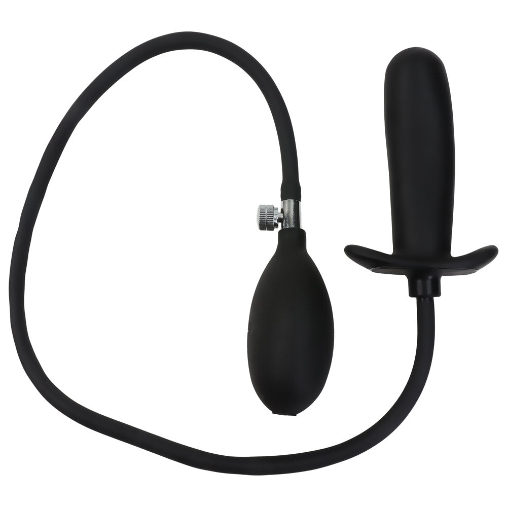 Plug Gonflable Cylindre Silicone - Vue Dressée - Be Bondage